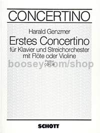 Concertino No. 1 GeWV 158 - piano & string orchestra with flute or violin (score)