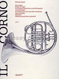 Concertino in D major - 2 horns & piano reduction