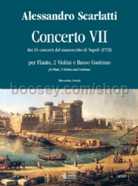 Concerto No. 7 for Treble Recorder (Flute), 2 Violins & Continuo (score & parts)