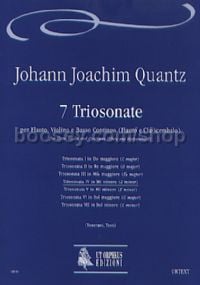 7 Triosonatas for Flute, Violin & Continuo, Vol. 4: Triosonata IV in E min (score & parts)