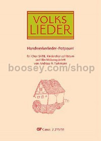 Potpourri Handwerkerlieder (SATB and Chamber Ensemble Score)