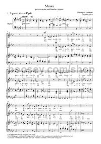 Messa per coro a due voci bianche e organo (Full Score)