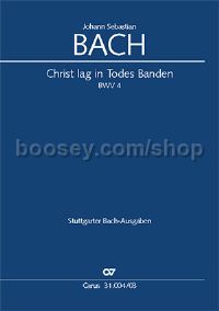 Christ lag in Todesbanden BWV 4 (SATB & Piano)