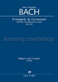 O Ewigkeit, du Donnerwort BWV 20 (Full Score)