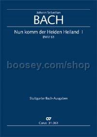 Nun komm, der Heiden Heiland [I] BWV 61 (Full Score)