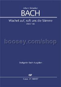 Wachet auf, ruft uns die Stimme BWV 140 (Study Score)