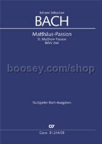 Matthäus-Passion (Vocal Score)
