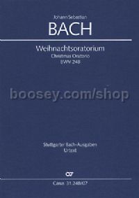 J. S. Bach: Weihnachtsoratorium, Teile I-VI (Study Score)