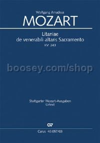 Litaniae de venerabili altaris Sacramento in Es (Vocal Score)