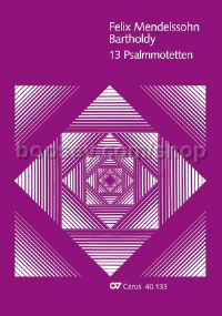 Mendelssohn: 13 Psalmmotetten (Score)