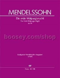 The First Walpurgis Night. A Poem By Goethe (SATB & Orchestra)