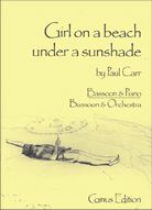 Girl on a beach under a sunshade - bassoon & piano