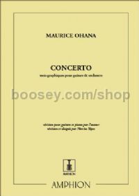 Concerto, 'Tres graficos' - guitar solo & piano reduction