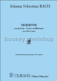 Sicilienne in G minor (from Flute Sonata in Eb) - piano