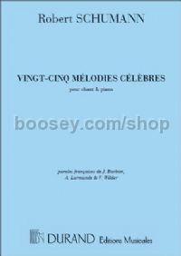 25 Mélodies Célèbres - voice & piano