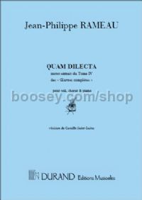 Quam dilecta tabernacula (vocal score)