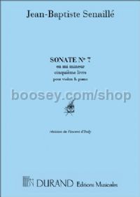 Sonata No. 7 in E minor - violin & piano