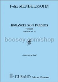 Romances sans paroles, Vol. 1 (1-10) - piano