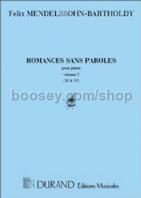 Romances sans paroles, Vol. 2 (11-19) - piano
