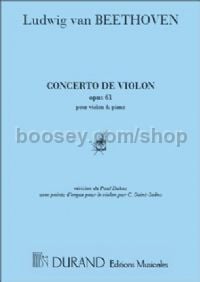Concerto in D major Op. 61 - violin & piano