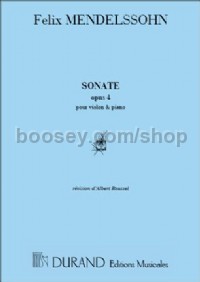 Sonata Op. 4 - violin & piano