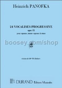 24 Vocalises, op. 81 - soprano (or mezzo-soprano or tenor) & piano