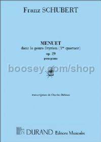 Menuet Op. 29 (from Quartet No. 1) - piano
