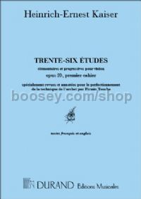 36 Études élémentaires & progressives, op. 20, Vol. 1 - violin