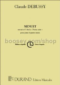 Menuet (Petite Suite, No. 3) - piano 4-hands