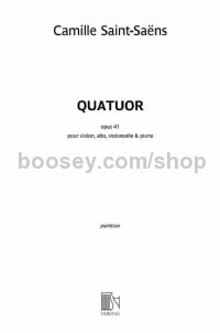 Quartet in Bb, op. 41 (piano quartet) (score & parts)