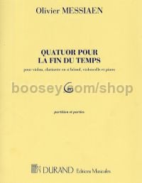 Quatour Pour La Fin Du Temps (score & parts)