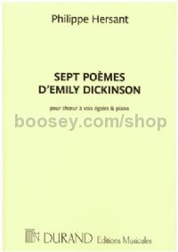 7 Poèmes d'Emily Dickinson - choir & piano
