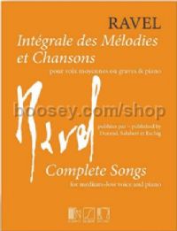 Intégrale des Chansons et Mélodies de Ravel - high voice & piano