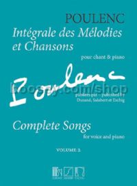 Integrale des Melodies et Chansons - Volume 2