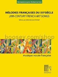 20th Century French Art Songs: Medium/Low Voice