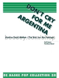 Don't cry for me Argentina  - Fanfare Score & Parts
