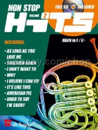 Non Stop Hits Vol. 2 - F/Eb Horn (Book & CD)