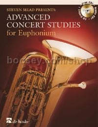 Advanced Concert Studies for Euphonium Bass Clef (Book & CD)