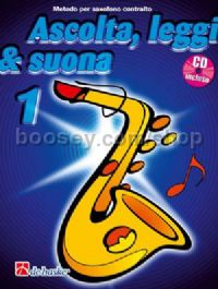 Ascolta, Leggi & Suona 1 saxofono contralto - Alto Saxophone (Book & CD)