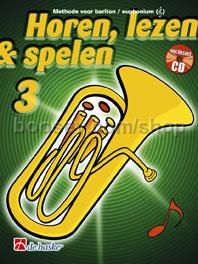 Horen Lezen & Spelen 3 bariton / euphonium TC (Book & CD)