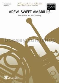 Adew, Sweet Amarillis - Brass Quintet (Score & Parts with CD)