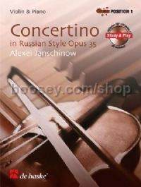 Concertino in Russian Style (Book & CD) - Violin