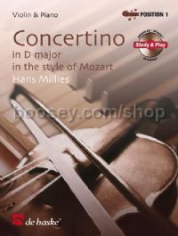 Concertino in D major in the style of Mozart (Book & CD) - Violin/Piano