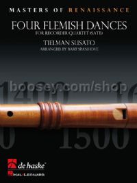 Four Flemish Dances - Recorder Quartet (Score & Parts)