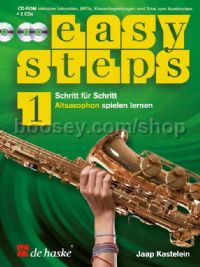 Easy Steps 1 Altsaxophon (Book with 2 CDs & CD-ROM)