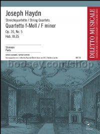 String Quartet in F minor op. 20/5 Hob. III:35 (set of parts)