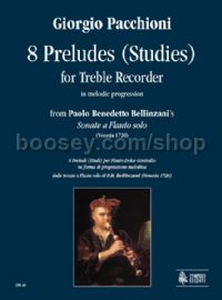 8 Preludes (Studies) in melodic progression for Treble Recorder