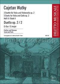 3 Duets for Viola and Cello op. 2 G major op. 2/2 Heft II - viola and cello