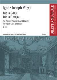 Trio in G major B.446 - violin, cello and piano (score and parts)
