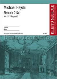 Sinfonia in D major MH287/Perger43 -  (score)